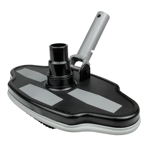 Poolmaven Deluxe Heavy-Duty Weighted Manual Swimming Pool Vacuum Head for In-Ground & Aboveground Vinyl Liner Pools - Removes Leaves & Debris, Fits Standard Pole & Vacuum Hose (NOT Included)