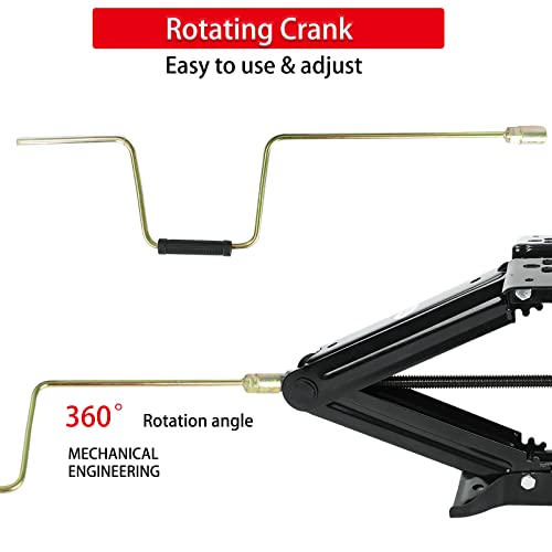 5000 Lb Lift 24" Rv Stabilizing Scissor Jack, Scissor Lifting Jacks W/Handle For Pop-Up Camper And Travel Trailer -Pack Of 2 #TOP2