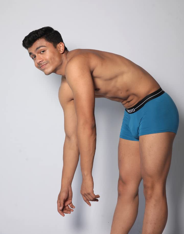 Image of Kearo Men's Modal Trunk | Underwear with Fly | 4 Way Stretch, Stylish, Comfy, Soft Fabric, Anti-Microbial & Odor Free | Pack of 1