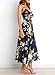 Dokotoo Womens Ladies Elegant Satin Dresses Summer Beach Floral Print Spaghetti Strap Split Sundress Sexy V Neck Tie Front Boho Cut Out Maxi Dress for Party Club