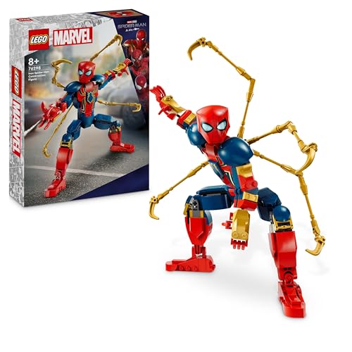 LEGO Marvel Iron Spider-Man Baufigur, Superhelden-Actionspielzeug für...