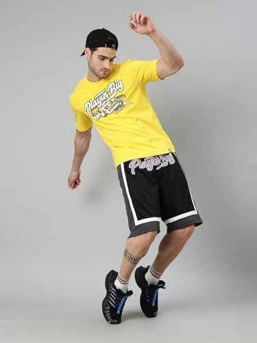 Image of XTEP PlayinBig Basketball Series, Basketball T-Shirts, Topwear, 100% Polyester, Basketball Inspired Style, Loose Fit, Basketbal Chest Print T-Shirt for Men (Multi Color Options)