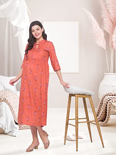 Image of AV2 Women's Rayon Relaxed Fit A Line Maternity Wear