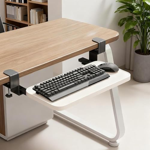 Image of CALANDIS Desk Extender Board Ergonomic Portable Adults Table Mount Desk Extender Tray 50Cmx20Cmx1.2Cm | Desks & Home Office Furniture | Furniture | Home & Garden