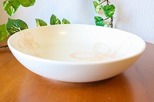 ジェンガラケラミック フランジパニ ボウル　スープ皿　4枚セット ジェンガラケラミック フランジパニ ボウルスープ皿4枚セット