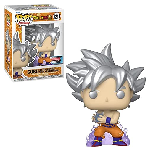 Funko Pop! Animation: Dragon Ball - Goku Ultra Instinct W/ Kamehameha (Nycc'22), Collectible Action Vinyl Figure