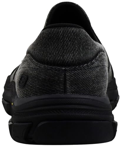 Skechers Men's Respected - Fallston Shoes, Black/Black, 11.5 M