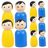 En bois pour enfant : ces poupées à chevilles en bois offrent d'innombrables possibilités de jeu imaginatif, drôle et créatif, graffiti