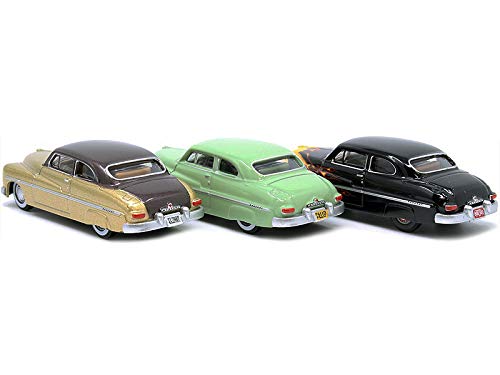 Set 3 Autos 1949 Mercury 1:87 Escala Oxford Diecast miniatura 3