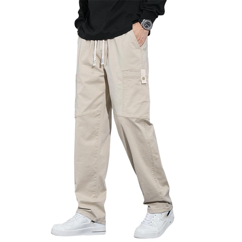 Pantalon cargo d'été ample en coton doux pour homme adepte du style américain