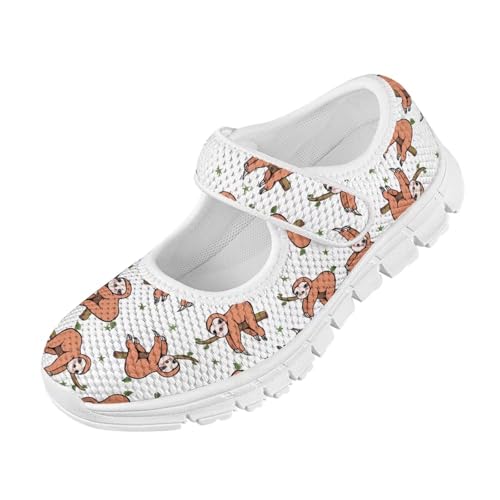 Kids Shoes Boys Girls Mesh Casual Sneaker Comfort Lightweight Travel Walking Shoe for Birthday Dance Party White Sole Size 11-153