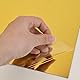 ABS Kunststoffplatte 30 x 20 cm, Gohytal 4 Stück Laser Gravur Platte, Lasergravur Kunststoffplatte 1,3mm Gravurplatte, Laser Rohlinge zum Gravieren,Gemälde,DIY Basteln Schneiden Heimdekoration (Gold)