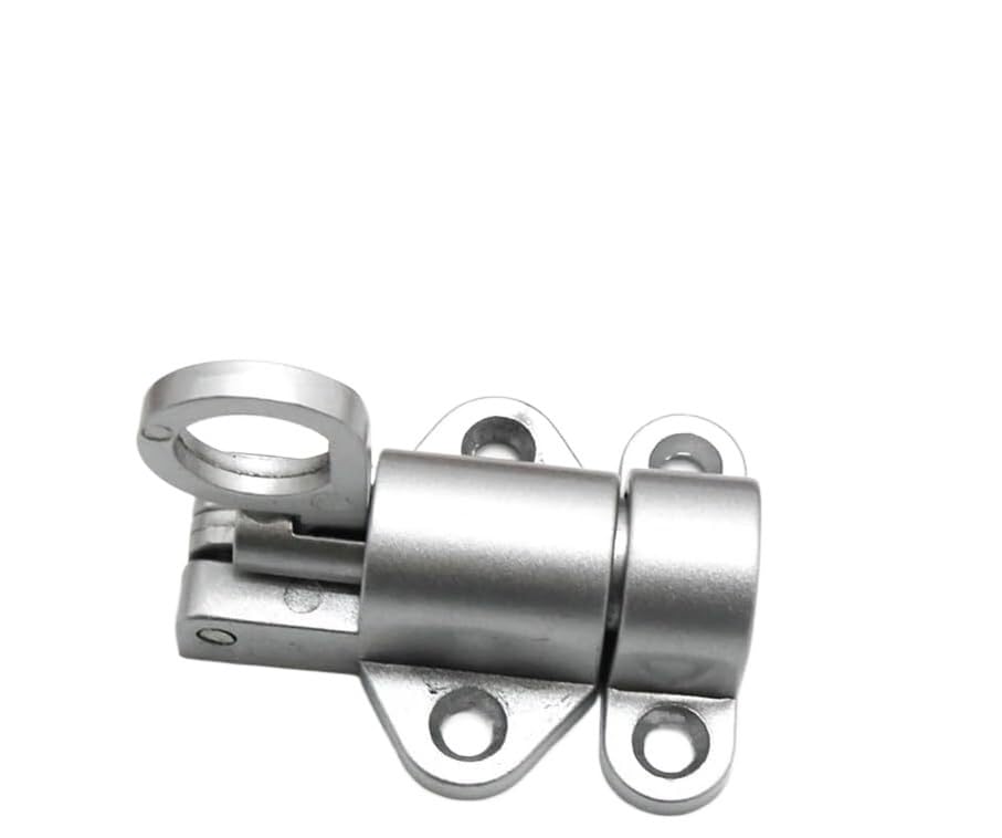 Goupille de loquet de porte en métal gris, targette robuste à anneau de traction durable