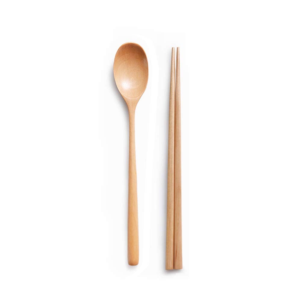 Korean Chopsticks Sets - Natural Wood -2