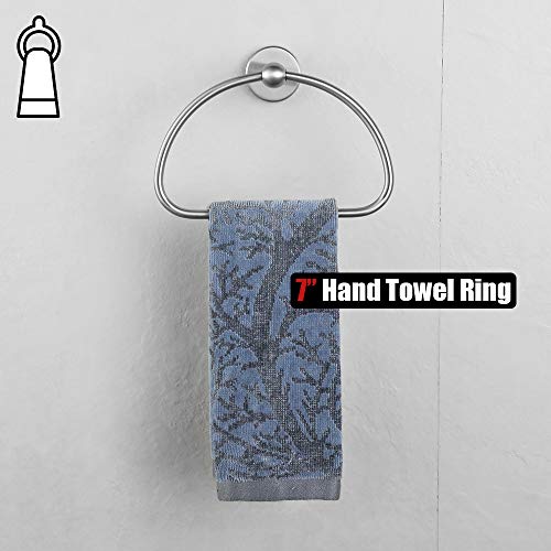 Jqk Towel Ring, Stainless Steel Half Ring Towel Holder For Bathroom, 7 Inch Brushed Finished Wall Mount, Tr160-Bn #TOP3