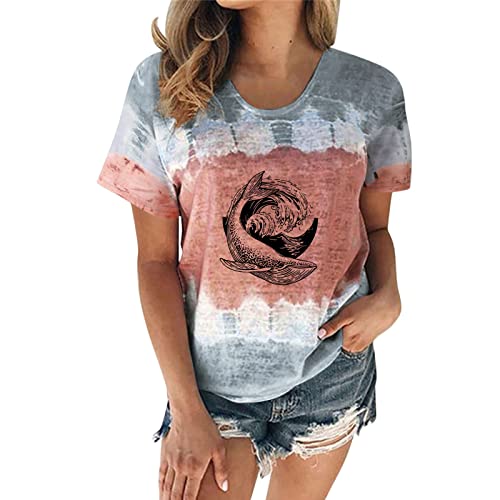 Generic Tshirt Damen Sommer V Ausschnitt Damen Damenblusen Happy...