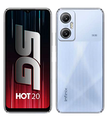 Image of Soft Silicone TPU Flexible Back Cover Compatible with Infinix Hot 20 5G and Screen Guard