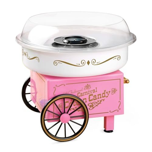 Jaffiust Cotton Candy Machine Premium Candy Floss Maker 500W Carnival Style 32cm x32cm Rink