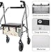 Noprintge Rollator Basket Walker Under Seat Rollator Bag Walker Accessories Detachable Walker Organizer Storage Pouch Drive Walker Tray Reusable Rollator Accessories, Cartoon Dinosaur