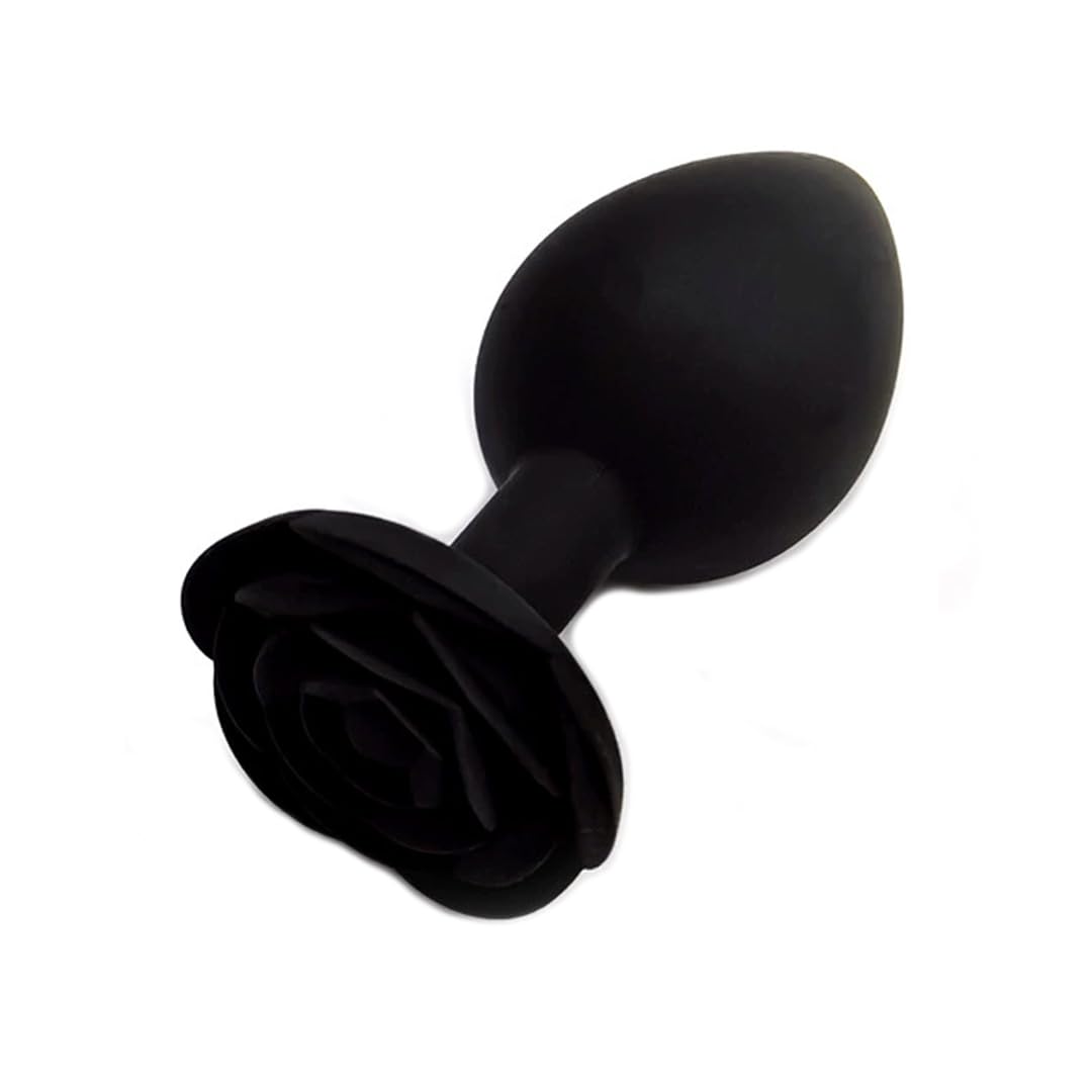 Anal Plug Butt Plug Rose Sex Toy for Adults Women Men Silicone Anal Training Toy Prostate Massager for