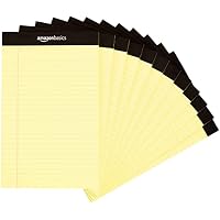 12-Count Amazon Basics 5 x 8 Inch Narrow Ruled Lined Writing Note Pad, (50-Sheet Pads)