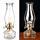 2 Pcs Petroleumlampe Öllampe Laterne Metall Glas Drehfassung Retro-Öllampe Innen Outdoor Spiegelkerosenlampe Innenbereich Winddicht Öllampe Antike Vintage Notlicht Transparentes Kerosinlaterne