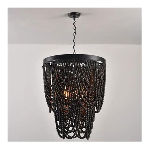 Luces de la isla , Lámpara de araña con cuentas, lámpara colgante rústica de granja, lámpara colgante bohemia, accesorio de iluminación antiguo, compatible con sala de estar, comedor, dormitorio, isla