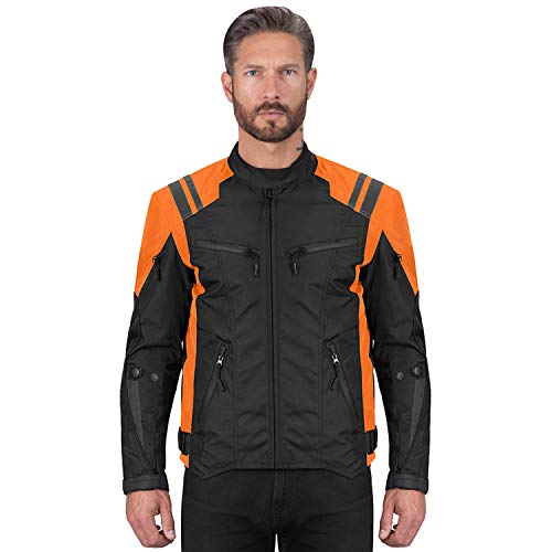 Viking Cycle Ironborn Protective Textile Motorcycle Biker Jacket for Men