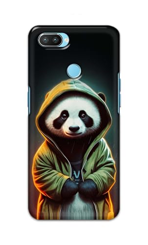 Image of Printed Hard Back Cover Case for Realme 2 Pro Back Cover (Cartoon Panda) -1111