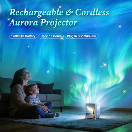 Save $12 on TOBTOS Northern Lights Projector with Bluetooth & White Noise - Image 2