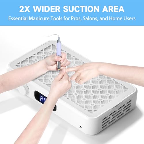 Nail Dust Collector motor dual 7000 RPM con pantalla LED miniatura 5