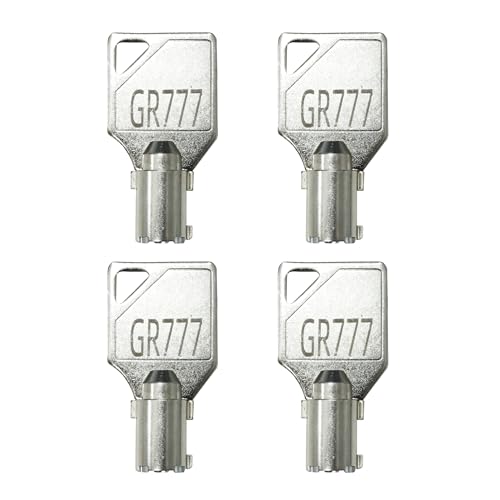4 Pcs GR777 Tubular Key | Compatibility with Service Panel of Speed Queen Commercial Washer Door/Service Panel/Coin Washing Machine | for Speed Queen Maytag ESD...