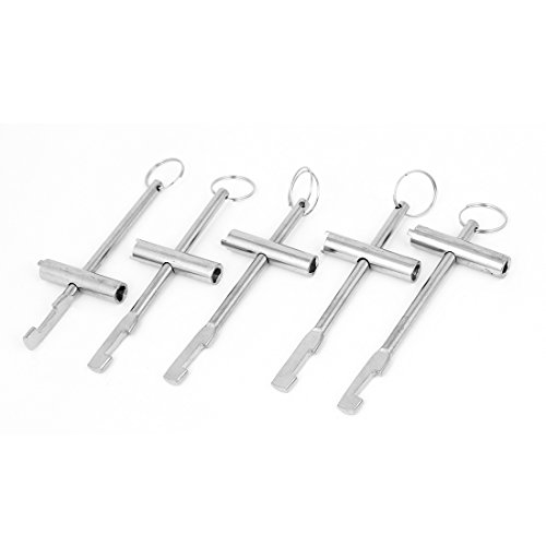 Aexit Train Door Automatic Irrigation Equipment Repairing Multifunction Cross Water Valve Tap Key Handy Tool Sprinkler Heads 5 Pcs