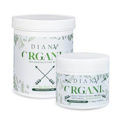 DIANA BEAUTY CREATIVE - B-Tox - Mascarilla para el cabello y el cabello, gran juego, tratamiento capilar con adición de ácido aldehído y mantequilla de coco, regeneración del cabello, cuidado del