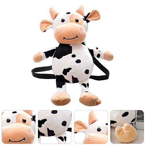 Amosfun Vaca Mochila de Pelúcia Brinquedo de Animal de Pelúcia Mochilas de Animal de Pelúcia Bolsa d