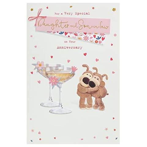 Boofle Anniversary Card for Daughter & Son-In-Law Cover