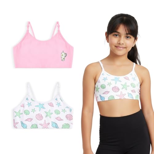 Image of YouGotPlanB Cotton Training Bra for Pre-Teen Girls | Ages 8-16 Years | Non-Padded | Full Coverage | Breathable | Best First Bra