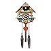 FB JEWELS Solid Musical Multi-Colored Quartz Cuckoo Clock