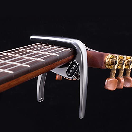 EURYTKS Accessoires d’instruments de Musique Pince de Capo de Guitare à Clip à Changement Rapide à Une Main en Alliage… - Les Beatles, Paul McCartney, John Lennon, RIngo Starr, George Harrison EURYTKS Accessoires d'instruments de Musique Pince de Capo de Guitare à Clip à Changement Rapide à Une Main en Alliage… – Image 5