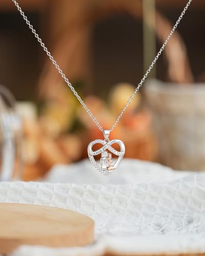 Infinity Heart Necklace Christmas Jewelry Gifts for Grandma Granddaughter Birthday Jewelry Gifts3