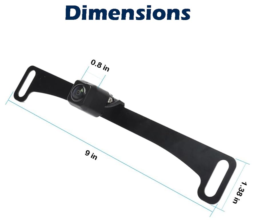 Image of Backup HD Camera Rear Front View License Plate Night Vision Waterproof Compatible with Kenwood Car Radio DDX26BT DDX340BT DDX376BT DDX396 DMX125BT DMX907S DMX7705S DMX7706S DNX6990HD