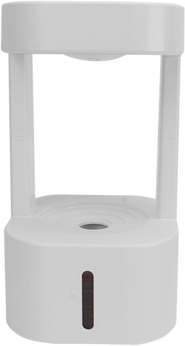 per Uso Domestico Spina USB Anti gravità 580ml 10-12h Umidificatori a Nebbia Cartuccia for aromaterapia incorporata for Camera da Letto (Luce Bianca)(White Light)