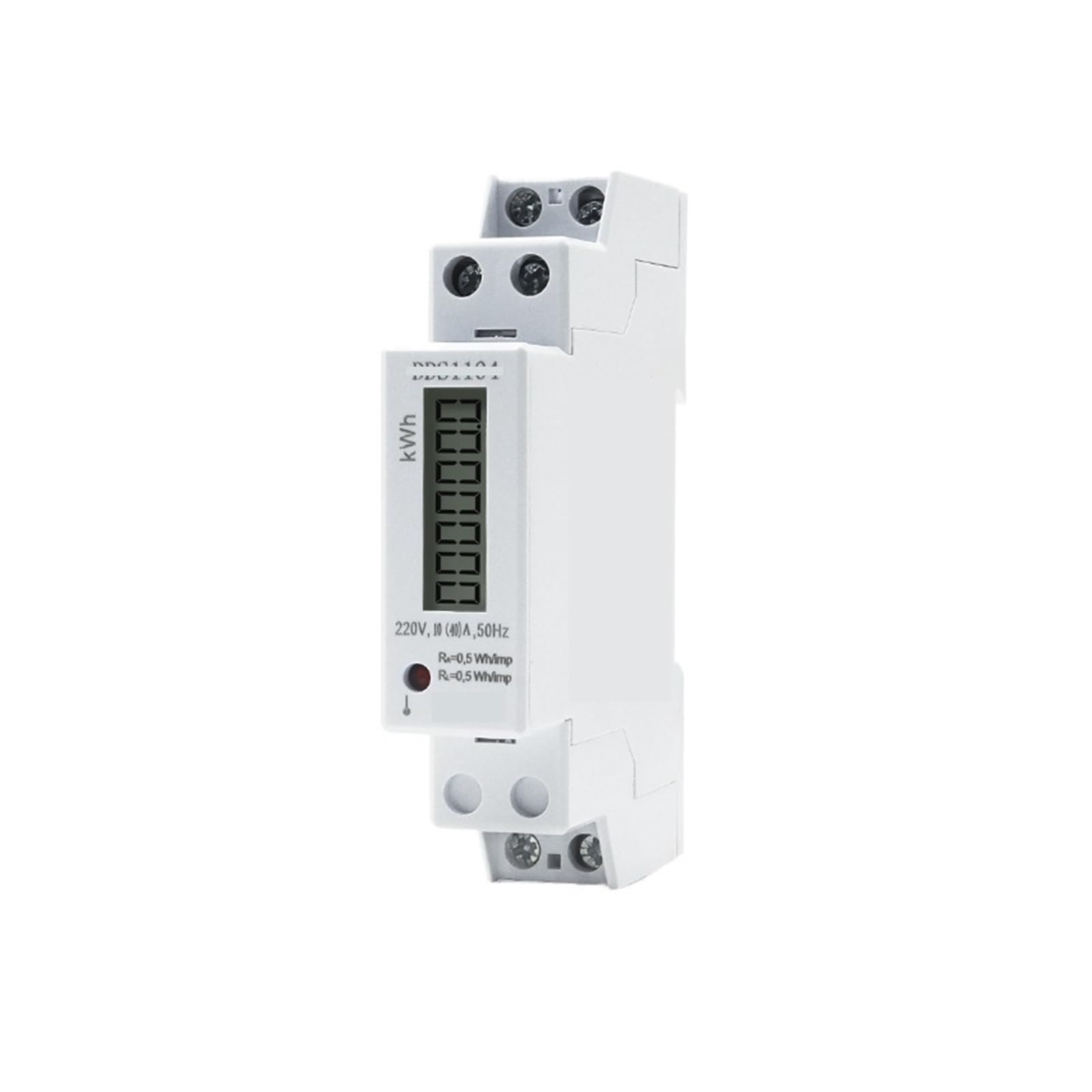 PXQCHAVLN Household Electricity Meter 20A 40A 220V Din Rail Single-Phase Electronic Energy Consumption A