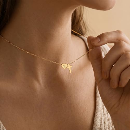 Ritach Cross Initial Necklaces - image 4