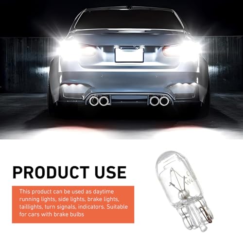 10 Bombillas Halógenas T10 5W 12V para Auto Blanco miniatura 4