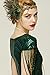 BABEYOND Women Mermaid Sequin Gown - Bodycon Maxi Prom Dress Glitter Sequin Beaded Dress for Evening Party Dark Green