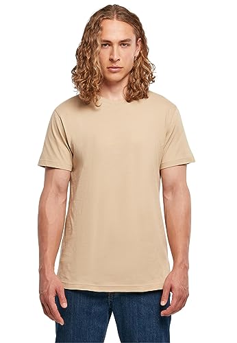 Build Your Brand Men Bb010-Basic Round Neck T-Shirt Unionbeige S