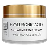 Dead Sea Collection Day Cream for Face with 5% Hyaluronic Acid, Dead Sea Minerals, and Vitamin E – Anti Aging Nourishing Skin Care Moisturizer to Reduce Wrinkles (1.69 fl. oz)