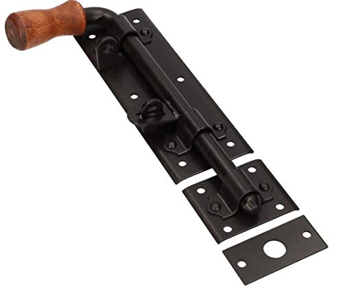 KOTARBAU® Gate Bolt 280 mm Left Door Bolt Bolt Push Bolt Powder Coated Latch Lock Gate Latch Black Top Quality Lock Bolt - Image 3