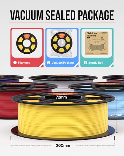 elegoo matte pla filament 175mm beige 1kg 3d printer filament high precision 1kg spool 22lbs fits for most fdm 3d printers